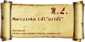 Marczinka László névjegykártya